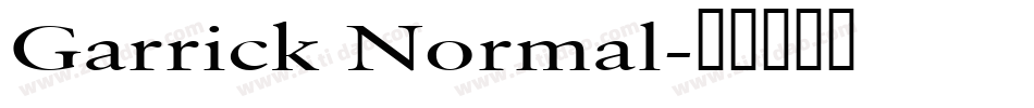 Garrick Normal字体转换
